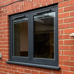 double glazed window installed in residential apartment building