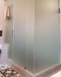 frosted shower doors