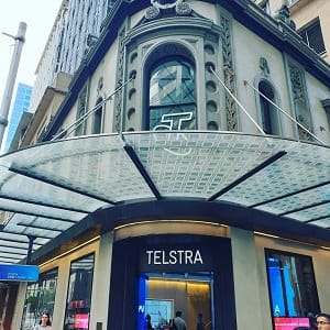 telstra building with low e glass installed