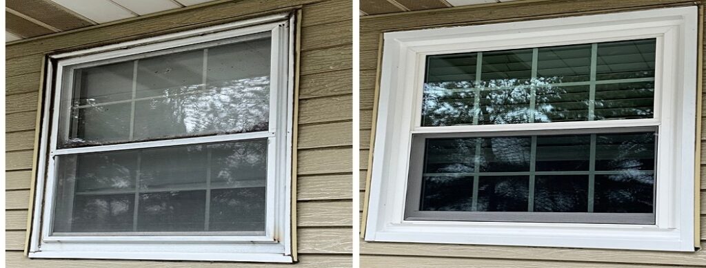 before and after window replacement